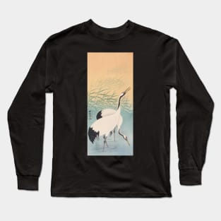 Crane by Ohara Koson Long Sleeve T-Shirt